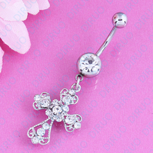 Retail Cross Belly Navel Ring Body Piercing Jewelry belly button ring 316L surgical steel Nickel-free 2024 - buy cheap