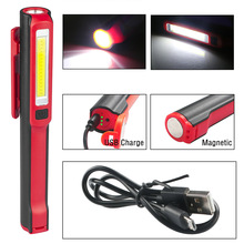 Rechargeable XPE COB LED Flashlight Torch Outdoor Camping Fishing LED Work Light Penlight Lanterna With Magnet Hook 2024 - buy cheap