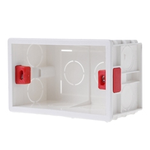 Caja de conexiones estándar de PVC, Cassette de montaje en pared para Base de enchufe de interruptor, 118mm x 72mm 2024 - compra barato