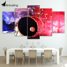 wall art canvas painting 5 piece HD print Music Drums posters and prints framed modular canvas art home decor CU-2190C 2024 - buy cheap