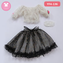 BJD SD Doll Clothes 1/4 or 1/3 Braces Skirt Lace Dress Strapless For Minifee or MSD Body  YF4-136 Doll Accessories 2024 - buy cheap