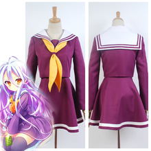 Fantasia de shiro sailor-vestido sem manga, roupa cosplay 2024 - compre barato
