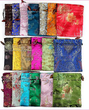 Wholesal 10pc Chinese Handmade Silk Cloth& Shoe Bags Wallet Purse 2024 - buy cheap