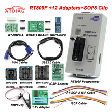 Original RT809F LCD Display ISP Programmer Module With SOP8 Test Clip 1.8V Adapter TSSOP8/SSOP8 12 Adapters 2024 - buy cheap