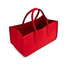 Фетровый кошелек, фетровая сумка для хранения, вместительная Повседневная сумка для шопинга-красный 2024 - купить недорого