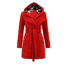 Модная женская одежда; Abrigos Mujer Manteau; Зимнее длинное пальто из смесовой шерсти; Теплое Casaco Feminino Femme; Пончо; Женское пальто 2024 - купить недорого