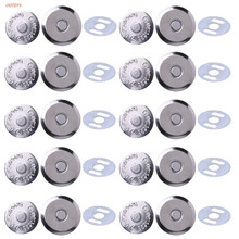 OOTDTY-10 juegos de cierres magnéticos de Metal, 14mm, 16mm, para coser, monedero, bolso, artesanía 2024 - compra barato
