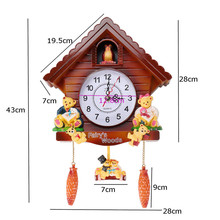 Retro Shabby Chic Wooden Cuckoo Clocks Vintage Living Room Wall Clock Farmhouse Decor Clocks Relogio Parede Decoration 50ZB132 2024 - buy cheap