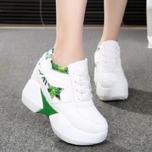 Women Sneakers 2020 Spring Fashion Breathable High Heels Ladies Casual Shoes Vulcanize Women Platform Shoes Female Chaussure 2024 - buy cheap