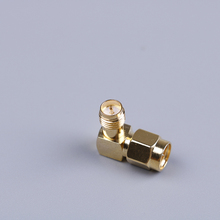 High Quality Connector 90 Degree Right Angle SMA Male To RP SMA Female Adapter Screw The Needle 2024 - buy cheap