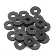 Suleve MXNW3 100pcs M2 M3 M4 M5 Black Nylon Washer Gasket Thickness 1mm 2024 - buy cheap