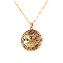 Cadena de eslabones de gran Arcángel, Dios Metatrón, talismán en oro, COLLAR COLGANTE de círculo de SOLOMON 2024 - compra barato