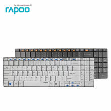Оригинальная Rapoo E9070 2,4G мультимедийная программируемая ультра-тонкая беспроводная клавиатура 5,6 мм для ноутбуков, настольных компьютеров, ПК, Бесплатная доставка 2024 - купить недорого