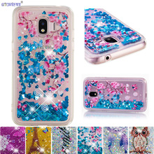 Funda de teléfono con purpurina para Samsung Galaxy J2 Pro 2018, cubierta de teléfono con purpurina Grand Prime Pro, líquido brillante, arena movediza, SM-J250F/DS SM-J250M 2024 - compra barato