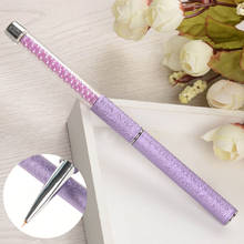 Фиолетовая для украшения ногтей кисть для подводки ручки из бисера ручка для рисования Сделай Сам инструменты для дизайна ногтей для УФ-гель-лака Лак для ногтей 2024 - купить недорого