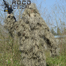 ROCOTACTICAL Lightweight Washable Sniper Ghillie Suit Tactical Camouflage Suit For Military Hunting Airsoft Paintball Woodland 2024 - buy cheap