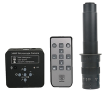 130X 180X 300X C-Mount lens 34MP 2K 1080P USB HDMI digital video Microscope camera for phone Motherboard repair magnifier zoom 2024 - buy cheap