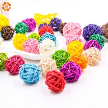 50pcs/lot 3cm Rattan Ball for Birthday Party Decor Wedding Decorations,Christmas DIY Supplies Home Ornament Decoration 2024 - buy cheap