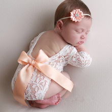 Милый кружевной комбинезон с цветочным принтом для новорожденных девочек, комплект одежды для малышей 0-6 месяцев, 2019 2024 - купить недорого