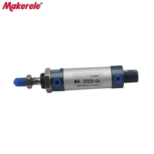 Pneumatic Cylinder Double Acting Type Aluminum Alloy Cylinder 25mm Bore 25 Stroke Pneumatic Fittings Mini Cylinders MAL25-25-CA 2024 - buy cheap