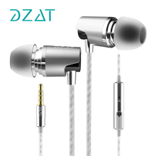 Original DZAT DR-20 Stereo in ear metal earphones super bass earphone HiFi earbuds with microphone for iphone 2024 - buy cheap