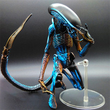 18cm NECA Aliens Blue Alien Xenomorph Predators Riple  PVC Action Figure Collectable Model Toy Gift 2024 - buy cheap