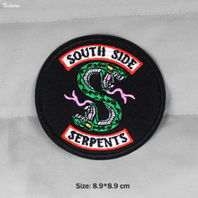 Картина «South Side Serpents» Riverdale с вышивкой для одежды, наклейки для джинсов, курток, рюкзаков 2024 - купить недорого