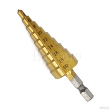 4-20mm HSS Titanium Coated Step Drill Bit Drilling Power Tools for Metal High Speed Steel Wood Hole Cutter Step Cone Drill 2024 - buy cheap