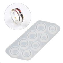 8 pces tamanhos sortidos anel molde de silicone jóias resina fundição molde eua tamanho 5-12 2024 - compre barato