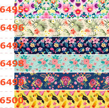 10yards -different sizes -Japanese style flowers pattern printed Grosgrain ribbon 2024 - buy cheap