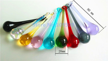 30 Chandelier Crystals Mixed Colors 80mm Raindrop Prisms Lamp Parts Bulb Drop Wedding  Pendant Curtain Deco 2024 - buy cheap