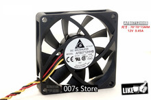 Novo radiador cooler fan para delta afb0712hhb 7015 7cm dc 12v 0.45a 70*70*15mm 3pin chassi cpu console para amd irradiando 2024 - compre barato