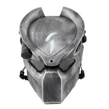 Alien Vs Predator Lonely Wolf маска с лампой для улицы Wargame тактическая маска с полным лицом Cs маска для Хэллоуина Косплей маска ужаса 2024 - купить недорого