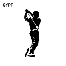 QYPF 5.3*15.3CM Interesting Golf Fitness Sport Decor Car Sticker Vinyl Silhouette C16-1537 2024 - buy cheap