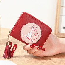 Carteira de couro da mulher pequena marca de luxo mini bolsas femininas curto moeda zíper bolsa cartão crédito moda 251 2024 - compre barato