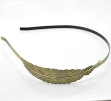 Vintage Antique Bronze Feather Headbands Hair Band 38cm, 4.8mm wide, sold per packet of 5 (B16367) 2024 - buy cheap