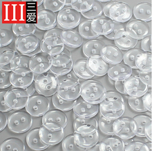 12.5mm, 600pcs per lot, Free Shipping Fashion Cute Round Transparent Color Buttons 2 Holes and 4 Holes Resin Buttons 2024 - buy cheap