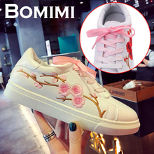 BOMIMI Flowers Sneakers Women Canvas Shoes Women Fashion Vulcanize Shoes Summer Casual Zapatillas Mujer Size 36 -41 2024 - buy cheap
