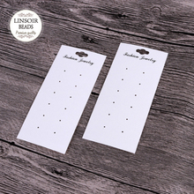 10PCS/Lot Fashion Earring Card 12 Holes Blank Jewelry Cards Paper Ear Studs Hang Price Tags Earring Jewelry Display Cards 2024 - buy cheap