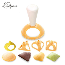 LMETJMA-Molde de plástico para dumplings, 4 unids/set/juego, herramientas de prensa de dumplings, KC0108 2024 - compra barato