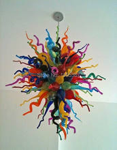Free Shipping Modern Customized Multi Colored Blown Glass Lighting Chandelier 2024 - buy cheap