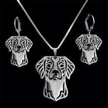 Fashion Women Metal Pet Dog Jewelry Set Lovers' Alloy Brittany Jewelry Set 2024 - buy cheap