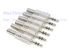 1/8" 3.5mm Stereo Audio Male Plug Metal Connector with Spring , 20pcs , Free shipping 2024 - buy cheap