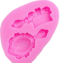 Angel Wings Food grade 3D fondant cake silicone mold DIY Mirror Comb shaped for Reverse forming chocolate decoration tools F0724 2024 - buy cheap
