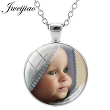 JWEIJIAO Photo Pendant Necklace Photo Of  Baby Child Mom Dad Grandparent Lover Custom Gift For Family NA01 2024 - buy cheap