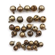 Cascabeles de Metal de bronce para decoración de fiestas, adornos para árboles de Navidad, accesorios para manualidades DIY, 10 Uds. 2024 - compra barato