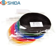 10mm Width 10 meters Roll Tapes Colorful Magic Nylon Cable Ties Hook and Loop Fastening Tapes for Wire Management 2024 - buy cheap