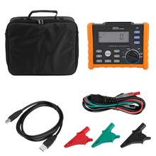 PEAKMETER MS5910 Digital Resistance Meter RCD Loop Resistance Tester Multimeter With Crocodile clips USB Cable 2024 - buy cheap