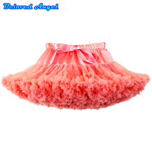 2019 Fofo Macio Tule Tutu Meninas Saia Princesa Meninas Ballet Dança Festa Saia Para 0-16Y Colorido Crianças vestido de Baile Pettiskirt 2024 - compre barato