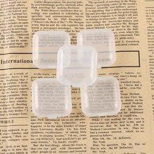 Mini caja de almacenamiento de plástico transparente para joyería, gancho, tapones para los oídos, organizador de batería, contenedor portátil Popular, 5 uds. 2024 - compra barato